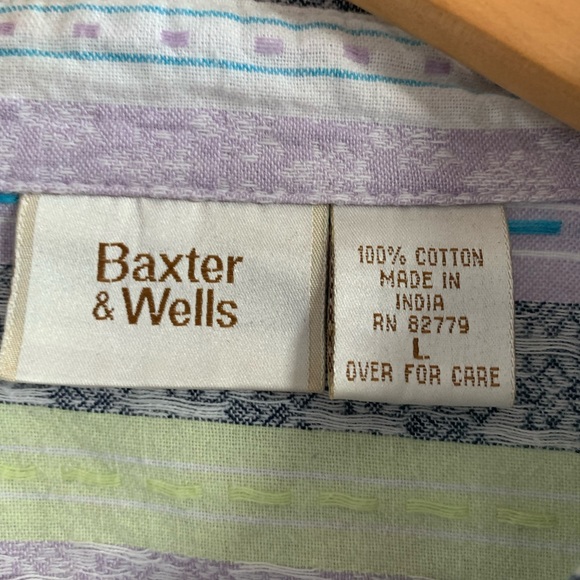 Baxter & Wells Patterned Color Button-up Shirt - Picture 3 of 4